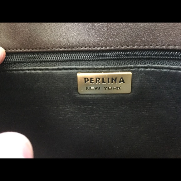 Vintage Perlina Crossbody Messenger Leather Bag - Picture 7 of 8